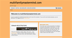 Desktop Screenshot of multifamilymastermind.com